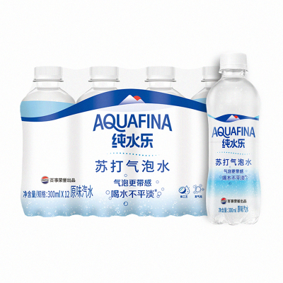 百事纯水乐苏打气泡水300ml*12瓶