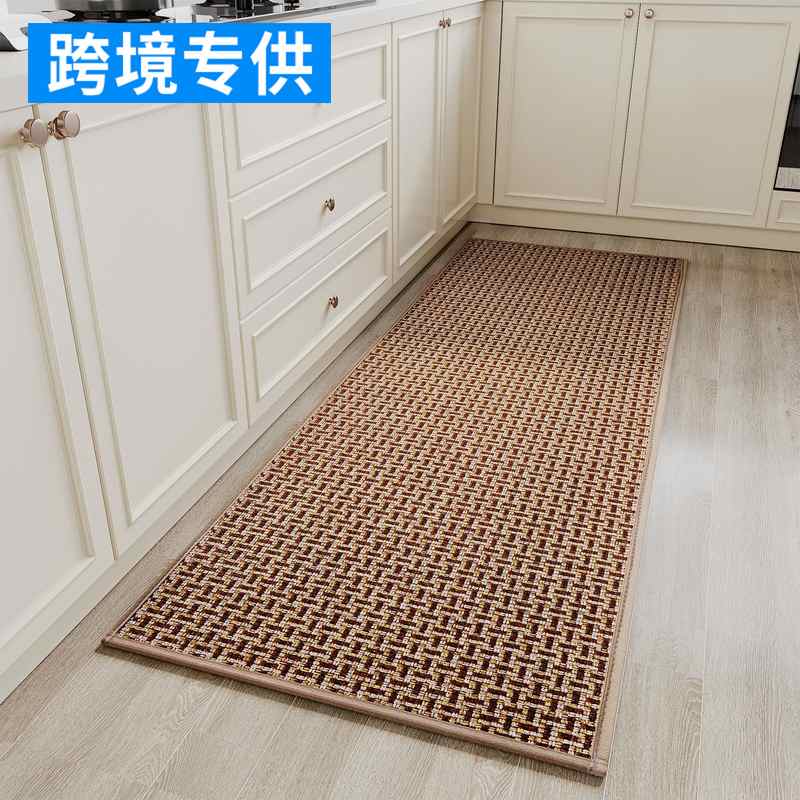 厨房地垫防滑防油免洗可擦家用长条垫子耐脏门垫吸水脚垫防水