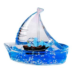 一帆风顺帆船模型油漏沙漏桌面摆件减压工位稳定情绪神器生日礼物