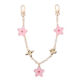 适用lv老花手机包樱花挂件链子改造metis四叶草装饰链条配件