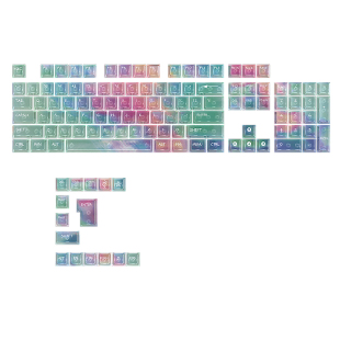 【顺丰】黑吉蛇春涧浮樱键帽PC透明119键小全套原厂高度机械键盘