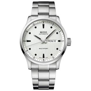 Mido美度男士手表新款舵手千禧款全自动机械表夜光防水钢带表男款