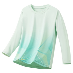 夏季儿童冰丝速干衣长袖T恤防晒防蚊虫防油污男童女童沙滩皮肤衣