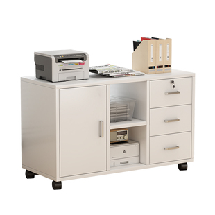 床头柜大尺寸60cm卧室加宽大容量置物架带锁客厅三抽屉收纳储物柜