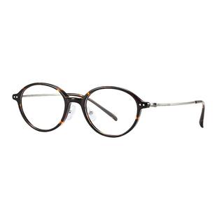 施洛华超轻钛架眼镜女款近视可配度数高级感椭圆书呆子小框 SC877