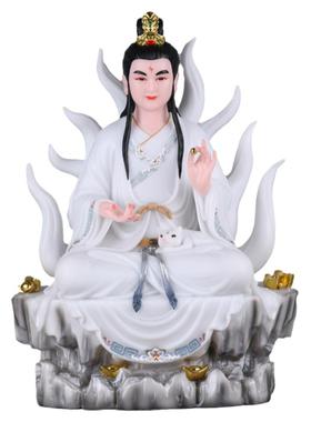 九尾姑娘神像胡娘娘教主装饰摆件