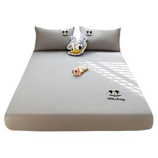 A类纯棉床笠100全棉单件床套罩全包防滑床罩床单席梦思床垫保护罩