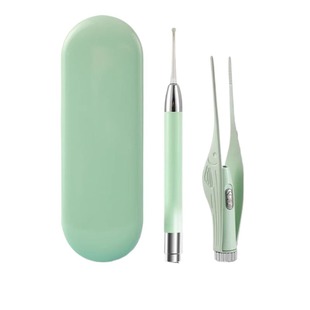 挖耳勺儿童专用发光掏耳神器掏耳勺套装带灯可视耳扒工具宝宝镊子