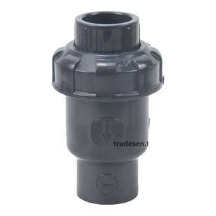 三厘UPVC止逆阀塑料翻板式止回阀PVC止流阀塑料水管立卧单向阀