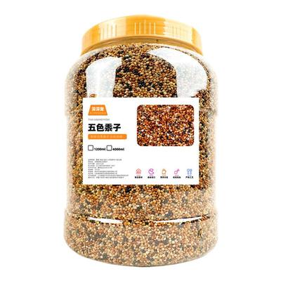 深深宠鹦鹉鸟粮五色黍子大颗粒