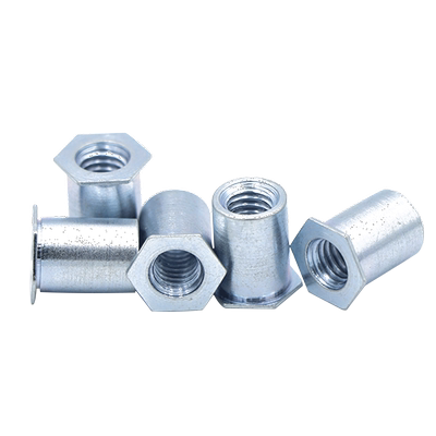 通孔压铆螺柱六角螺母镀锌