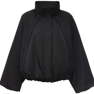 【ONLY奥莱】春季纯色立领花苞下摆设计插肩宽松开衫风衣外套女