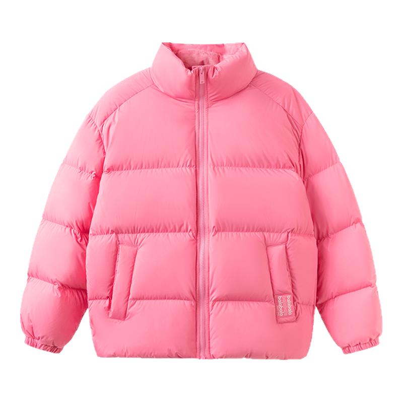 巴拉巴拉儿童羽绒服大童短款外套女童加厚面包服冬装新款童装潮流