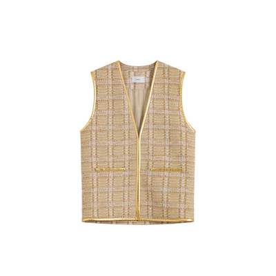 ICEDUST金色小香风短款外套