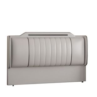 床头软包靠背单买新款真皮简约现代科技布榻榻米单独实木落地背板