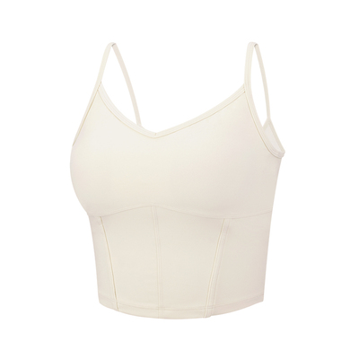 VfU专业运动文胸一体式外穿健身透气瑜伽吊带背心普拉提运动内衣