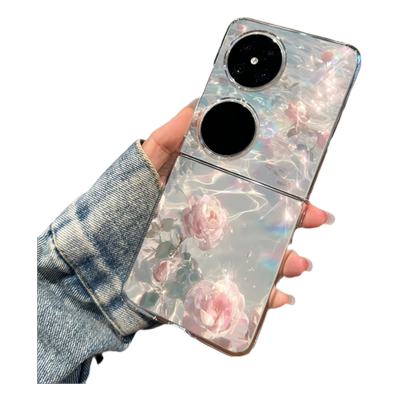 适用于华为pocket2波光玫瑰壳