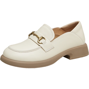 Tata他她英伦休闲乐福鞋女鞋通勤单鞋小皮鞋2025秋季新款WFE02CA4