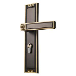 新中式门锁全铜家用卧室通用型