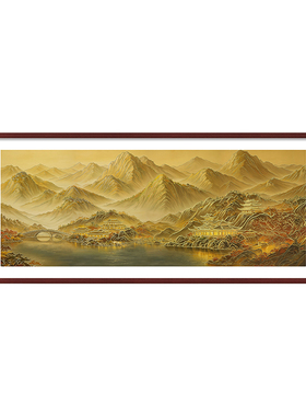 新中式客厅沙发背景墙装饰画