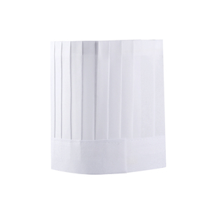 一次性厨师帽子无纺布厨师帽纸帽高帽男女士厨房帽加厚工作帽