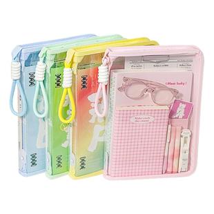 透明拉链文件袋小学初中生专用大开口高颜值试卷书本收纳袋文件夹