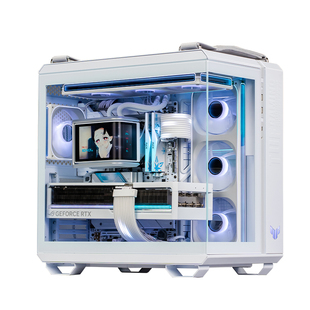 华硕tuf全家桶 吹雪9950x3d/9800x3d rtx5090d/5080/5070ti/5060水冷台式组装电脑主机游戏diy整机gt502白色