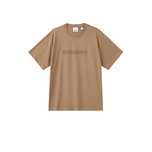 【自营】BURBERRY/博柏利男款宽松版圆领短袖T恤徽标图案8055307
