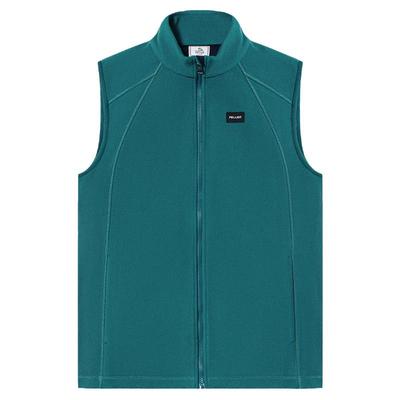 伯希和新款抓绒马甲男女双面背心