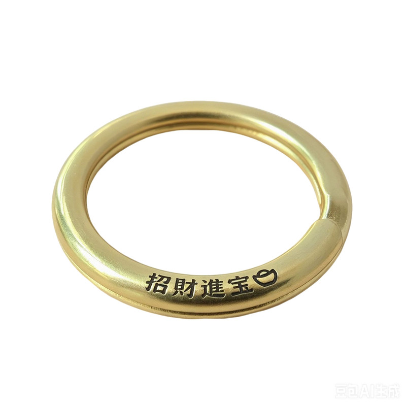 黄铜中式复古刻字情侣钥匙扣