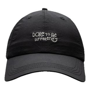 安踏运动帽跑步遮阳帽休闲百搭简约纯色鸭舌帽字母刺绣棒球帽子