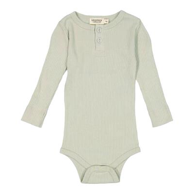 莫代尔棉经典坑条长袖包屁衣mar