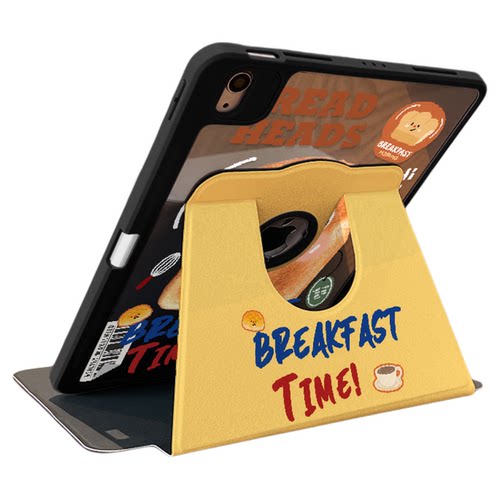 【720旋转x新品露标款】创意英文适用于ipadpro保护壳苹果2022新款air5/4/3可旋转2018亚克力平板套19/18全包