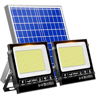 太阳能户外灯庭院超亮室内外一拖二人体感应10000瓦防水照明路灯