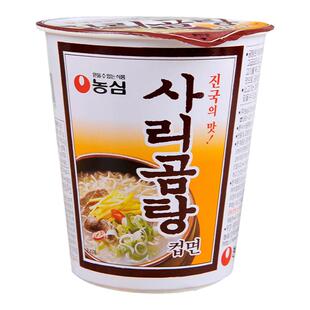 农心牛骨头味汤面杯面61g 韩国进口方便面浓汤泡面桶面速食碗面