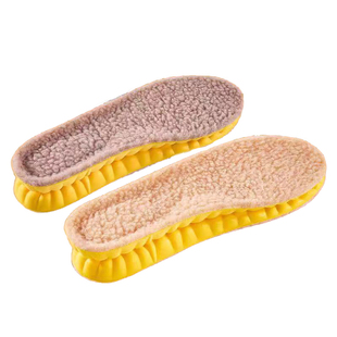 雪地靴羊绒鞋垫女款冬季保暖加绒加厚毛毛绒女士冬天防寒棉鞋垫37