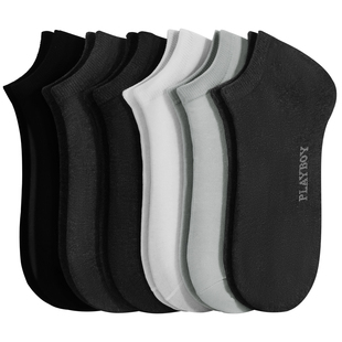 花花公子袜子男防臭7a抗菌纯棉男款夏季薄款浅口船袜短袜男士全棉