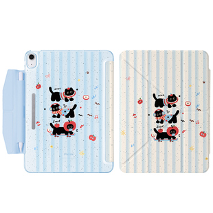 morock内置笔袋苹果平板iPad11保护壳air7保护套适用pro11带笔槽10代防弯air6/5磨砂mini7硬壳11寸10.2外壳