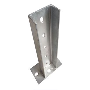 槽钢立柱防晒网支撑架带底座遮阳固定拉网立柱露营遮阳布帐杆立柱