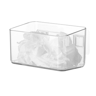 懒角落废弃洗脸巾收纳盒壁挂洗漱台二次棉柔巾面巾纸卫生间置物架