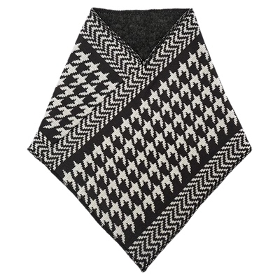 男女通用秋冬季针织围脖千鸟格