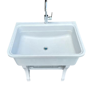 石头洗衣槽家用阳台水池卫生间洗手盆洗菜盆台盆一体石英石洗衣池