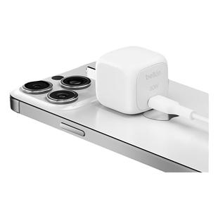 Belkin贝尔金30W充电器小巧便携快充插头typec数据线套装适用苹果Air iPhone17ProMax/16/15手机iPad/安卓