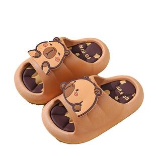 卡皮巴拉儿童拖鞋男童夏季女童室内家居洗澡防滑宝宝可爱凉拖鞋