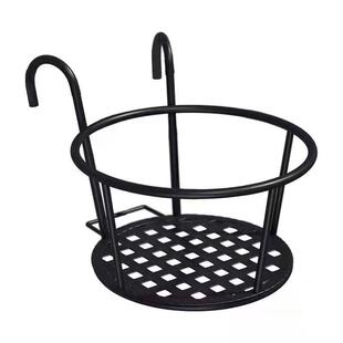 花架阳台悬挂式铁艺花篮栏杆护栏窗台绿萝吊兰花盆架挂架置物架子