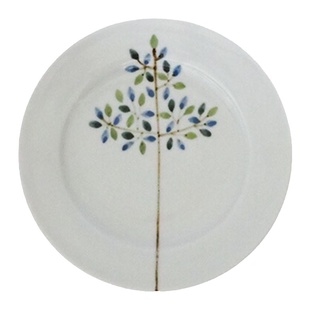 现货 德永游心日本作家器 九谷烧日式圆形平盘长方餐盘鱼盘蛋糕盘