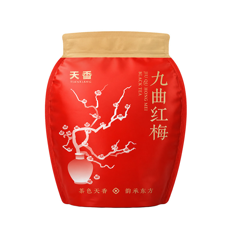 天香牌九曲红梅杭州特产特级工夫红茶叶6g袋装口粮自饮品鉴装