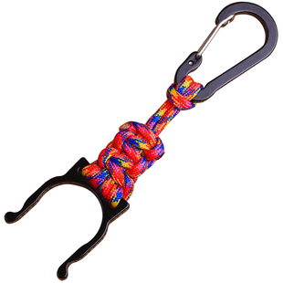 改良款手工编织水瓶挂扣水瓶夹挂取方便轻量铝合金水瓶钩