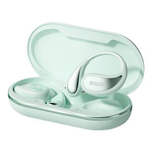 aiwa爱华AW35高级皮纹挂耳式气骨传导不入耳无线运动蓝牙耳机新款