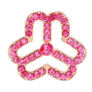 妇联会徽胸针妇女联合会镶钻胸花三八妇女节别针胸章标志气质配饰